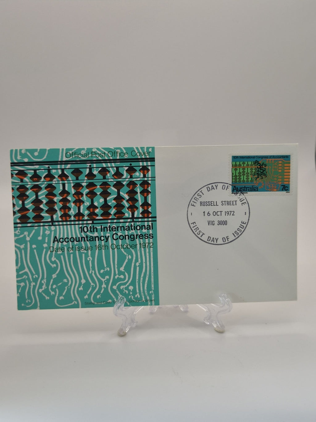 10TH International Accountancy Congress - Russell St FDC First Day Cover 