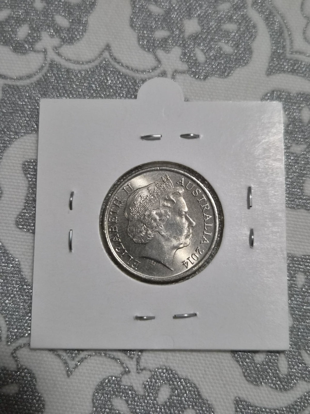 2014 aUNC 10 cent coin - Ten Cents In a 2x2 