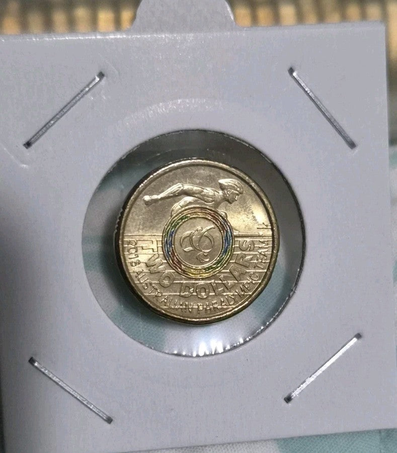 2016 Paralympic $2 Two Dollar Coin Uncirculated 