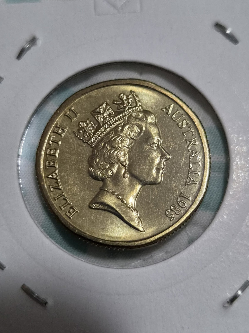 1985 One Dollar Coin Uncirculated From Mint Set In a 2x2 Holder- 1 Dollar