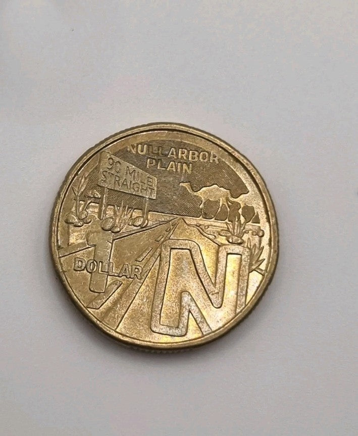 2022 Great Aussie Coin Hunt - N - Nullarbo Plain - 1 Dollar Coin Circulated