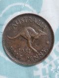 1951 Australian Penny With Dot