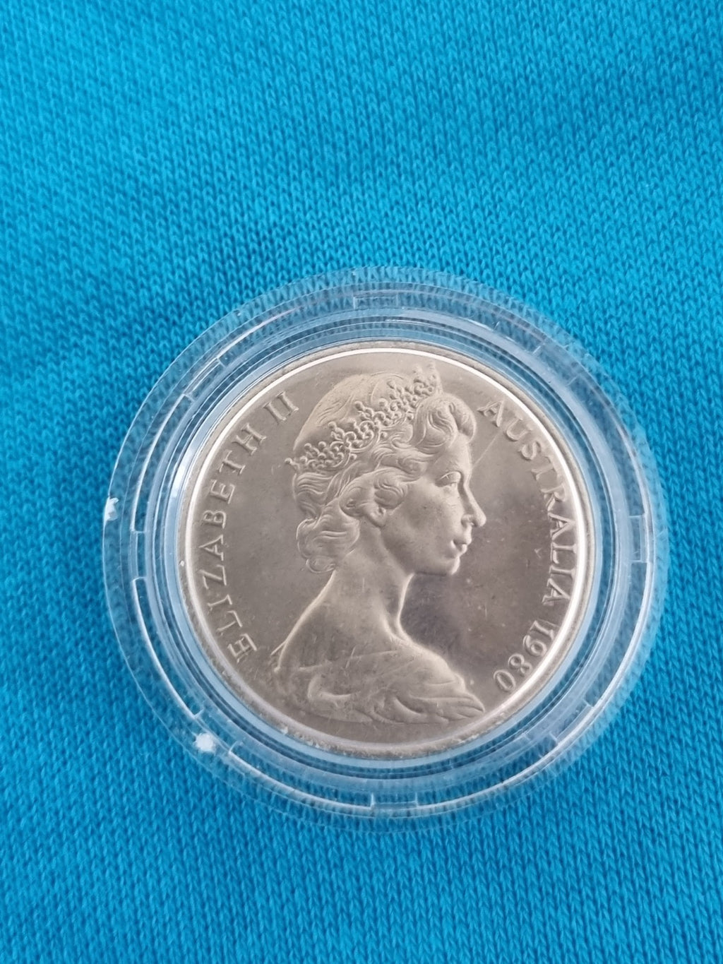 1980 20 Cent Coin Uncirculated In Capsule 