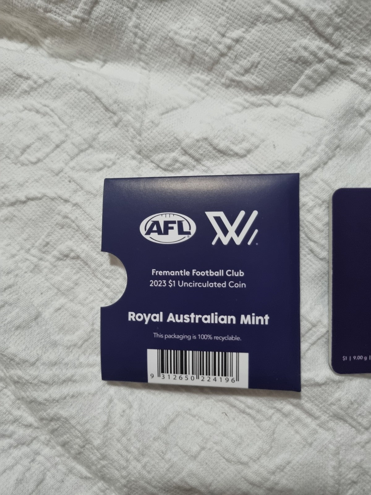 2023 AFL Fremantle Dockers $1 One Dollar Carded Coin