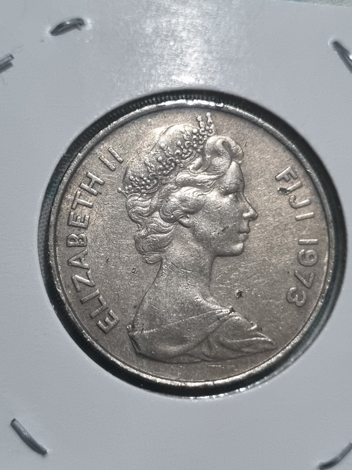 1973 20 Cent Fiji Coin In 2x2 Holder 