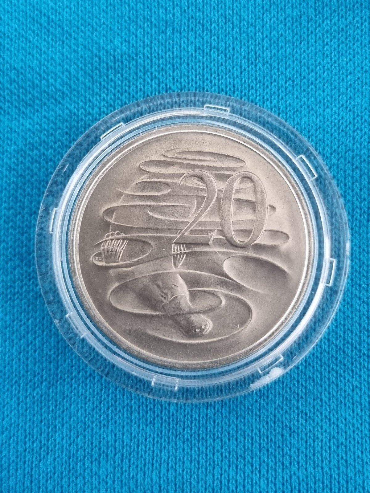 1980 20 Cent Coin Uncirculated In Capsule 