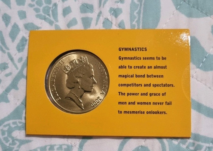 Sydney Olympics 2000 Gymnastics $5 DOLLAR UNC Five Dollars