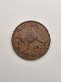 1957 Australian Penny - With Y dot