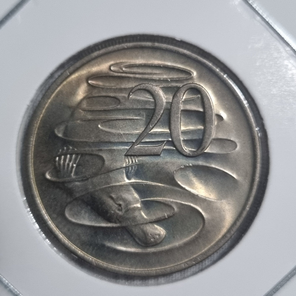 1978  Twenty Cent Coin Uncirculated -  20 Cents With Toning