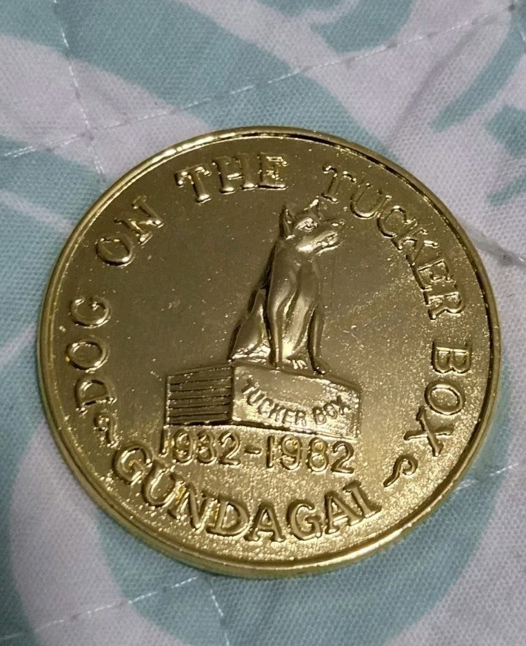 Dog on The Tucker Box Medallion 