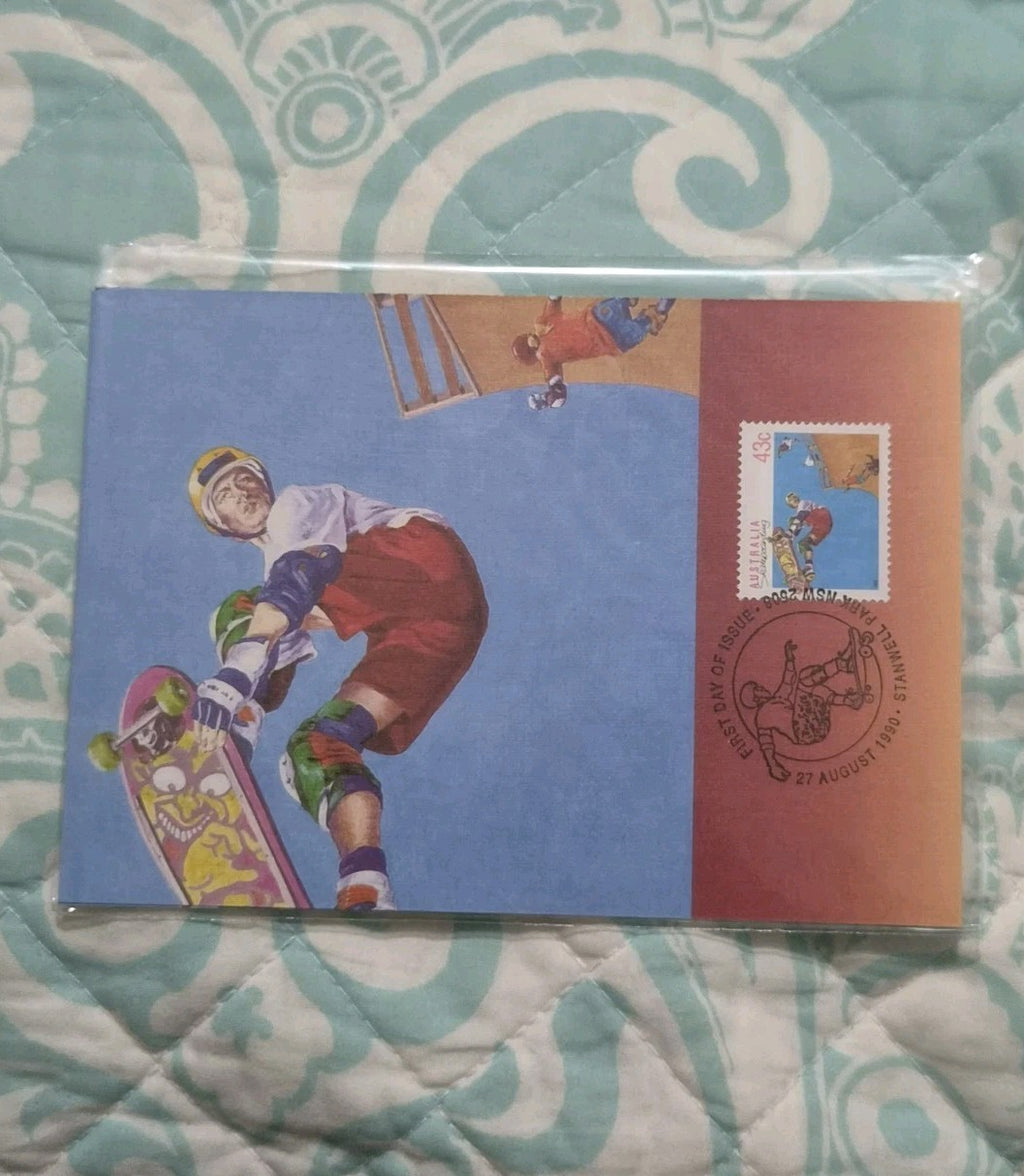 AUSTRALIA - 1990 Sports Series Skate Boarding Maxi Card