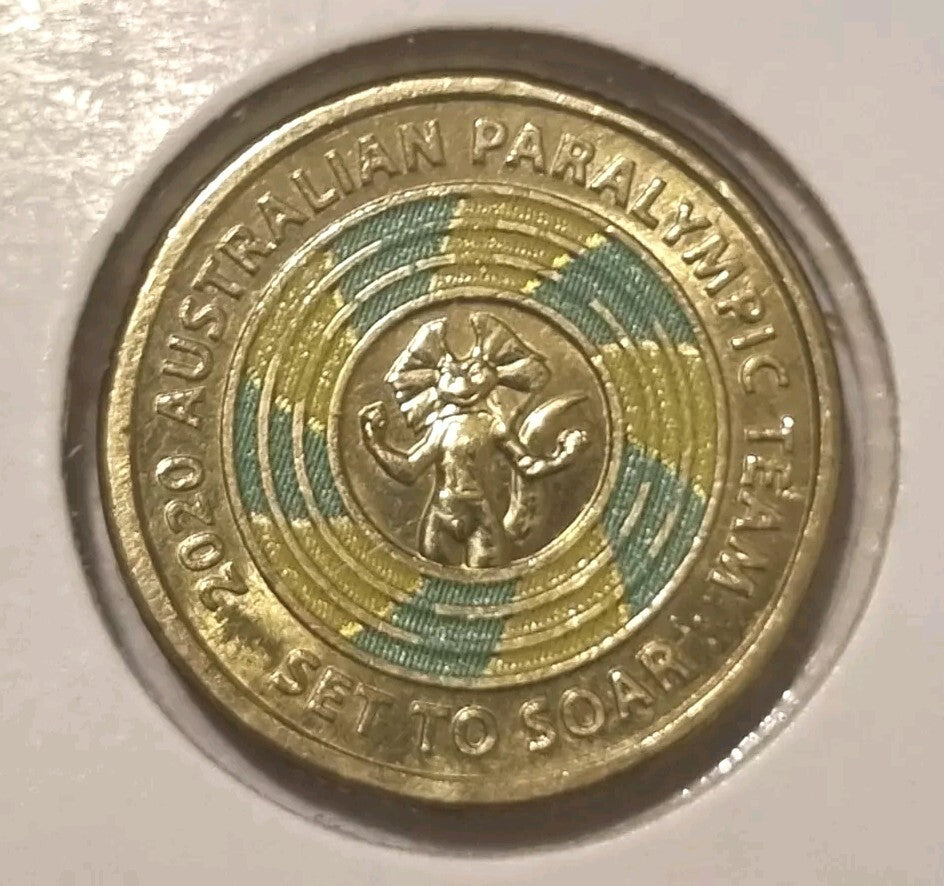 2020 $2 Paralympic Coin, aUNC