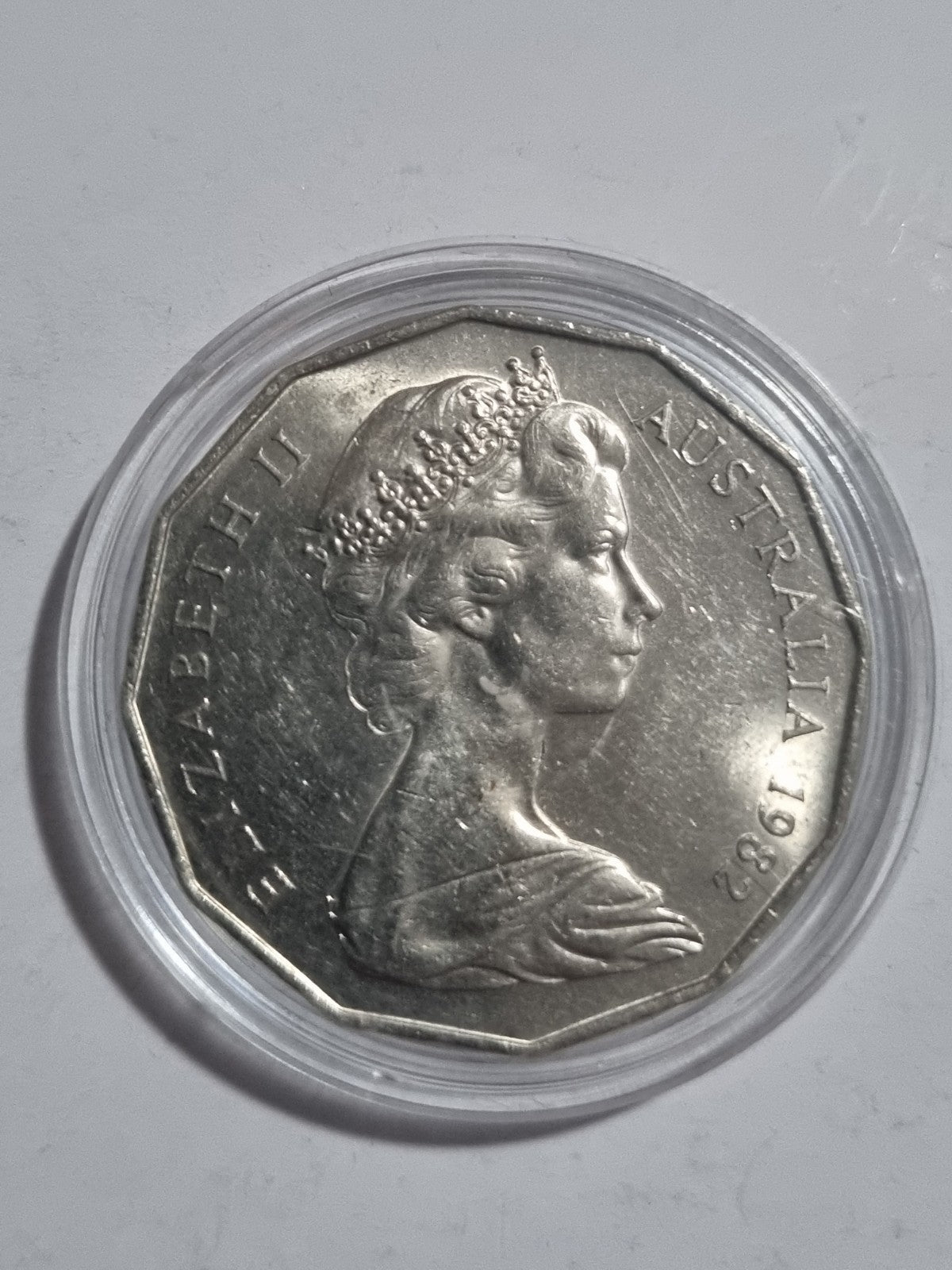 Australian 50 Cents XII Commonwealth Games in Brisbane 1982 Uncirculated 