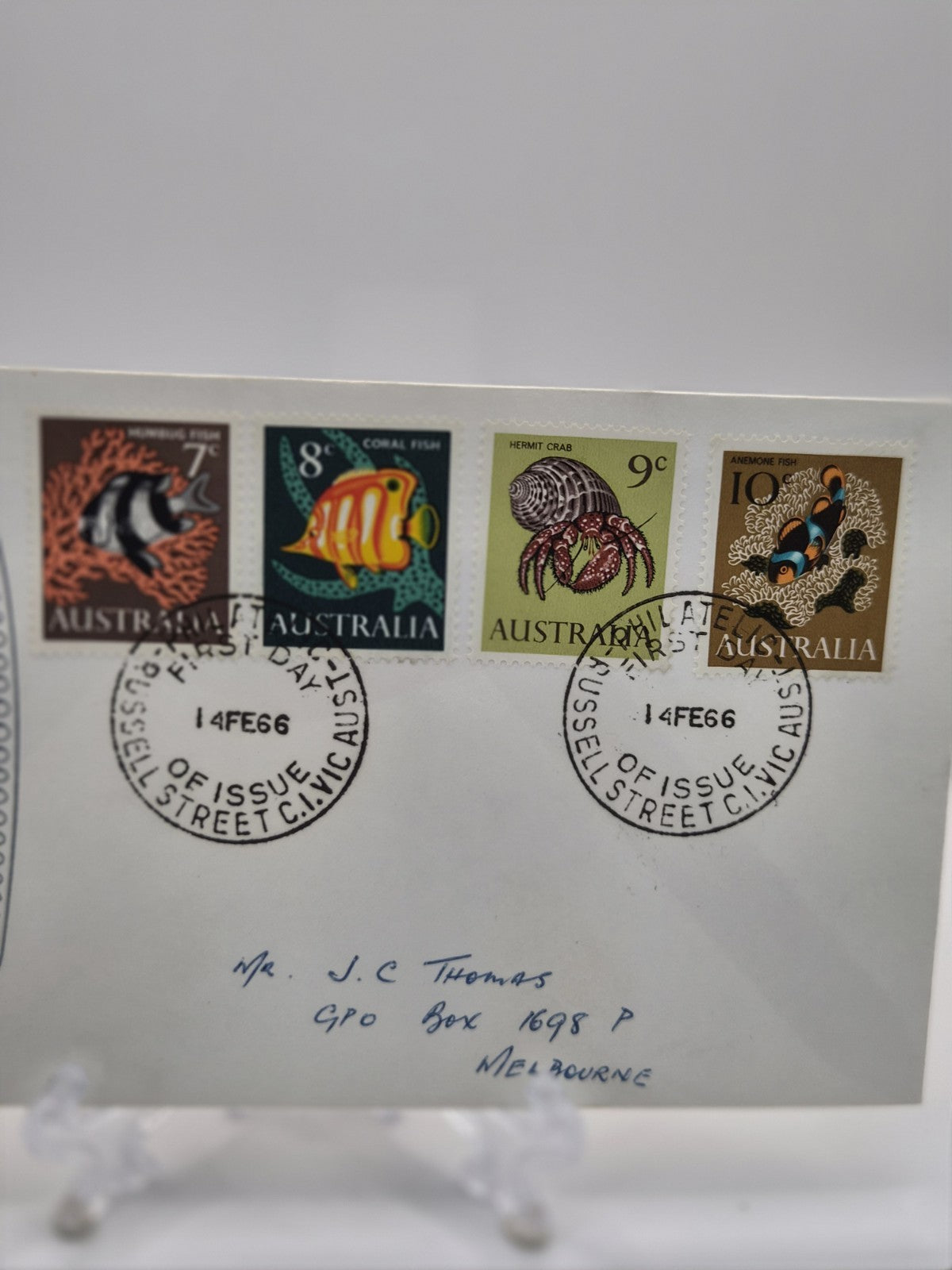 1966 - First Day Cover - Fish Definitives Set Of 4 Stamp - FDC