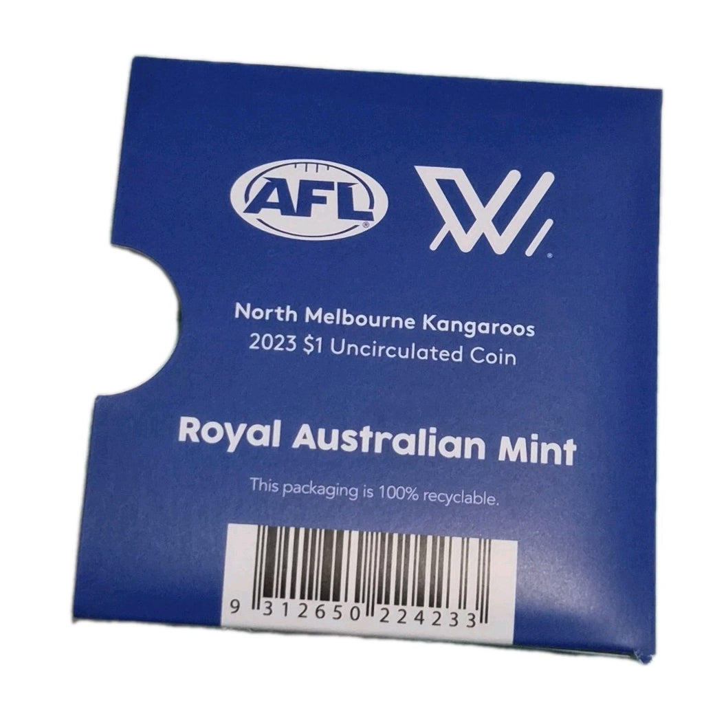 2023 AFL North Melbourne $1 One Dollar Carded Coin 