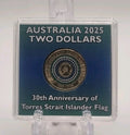 2025 UNC $2 Coin - Torres Strait Islander Flag Two Dollars In Display Case