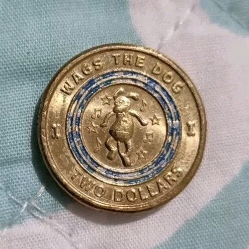 2021 Wiggles $2 Coin Wags The Dog - Two Dollars