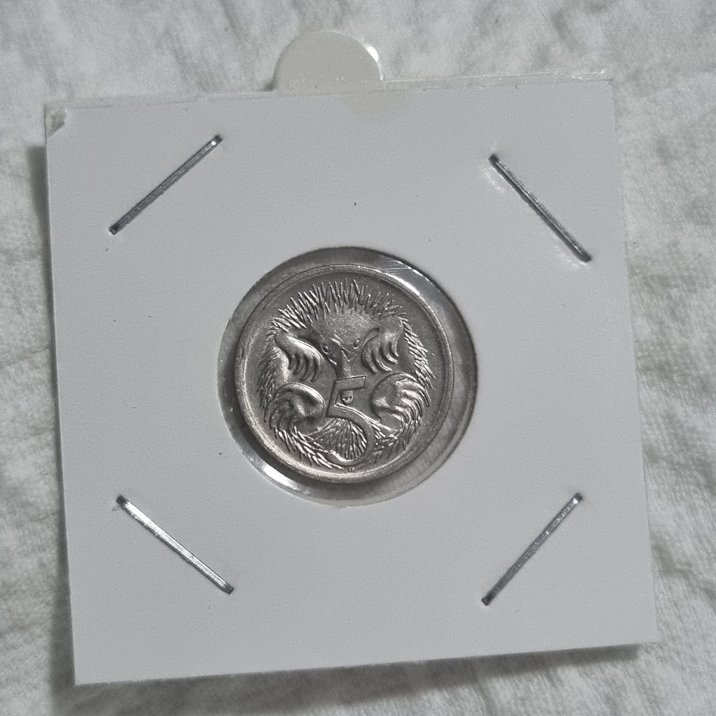 1987 5 Cent Coin In 2x2 Holder 