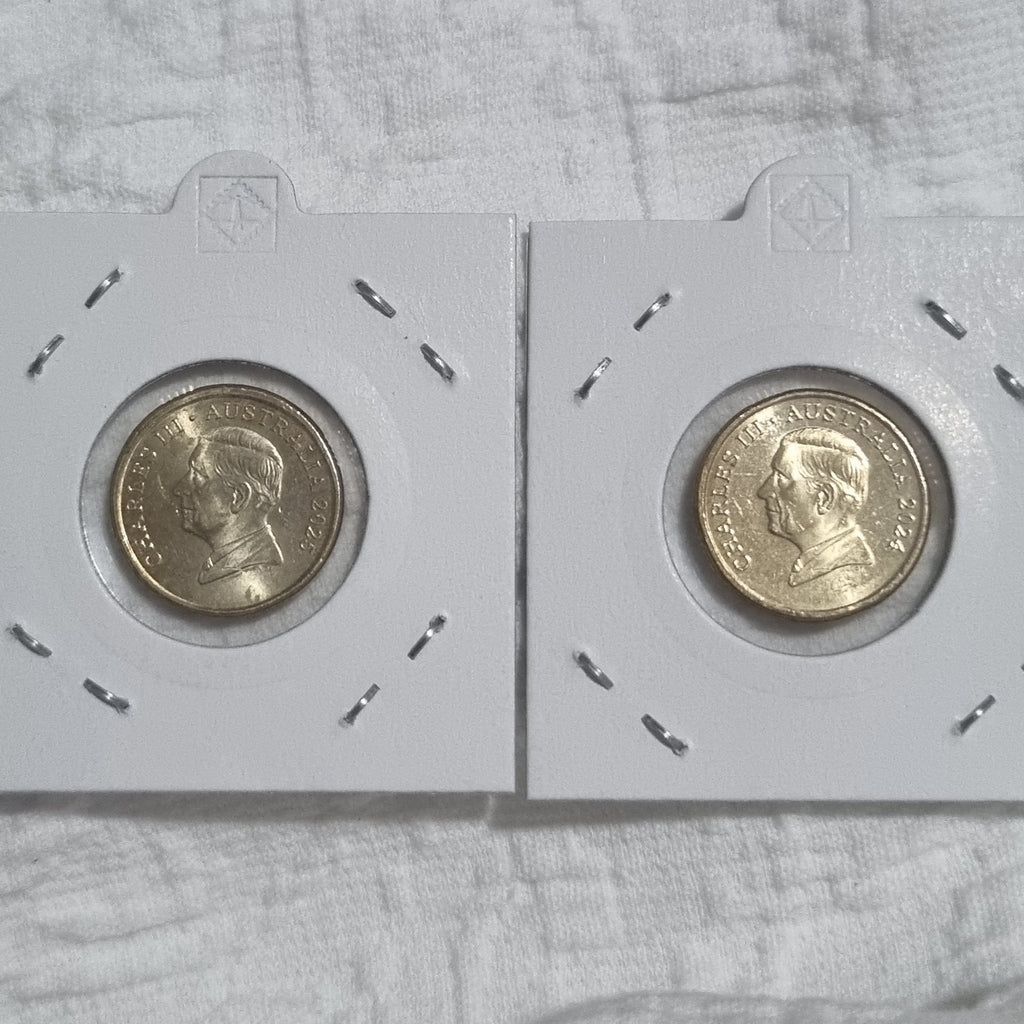 2024 & 2025 $2 Two Dollar Elder Coins Uncirculated In 2x2 Holder - 2 Coins Total
