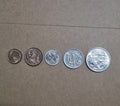 1978 One Two Five Ten Twenty Cent Australian Coins 1 2 5 10 20 Cents