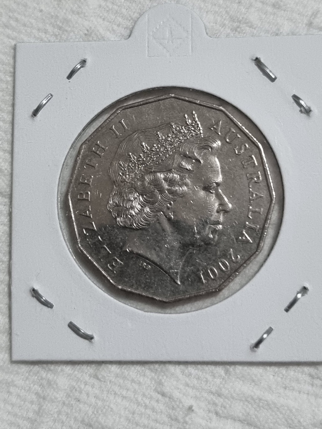 2001 Federation 50 Cent aUNC Coin