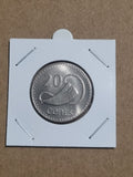 1976 20 Cents Fiji Uncirculated Coin In Capsule 