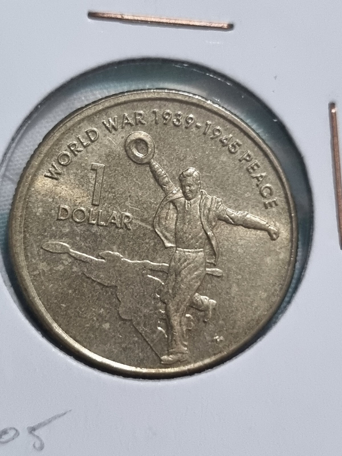 2005 UNC 1 Dollar 60th Anniversary WWII Dancing Man 