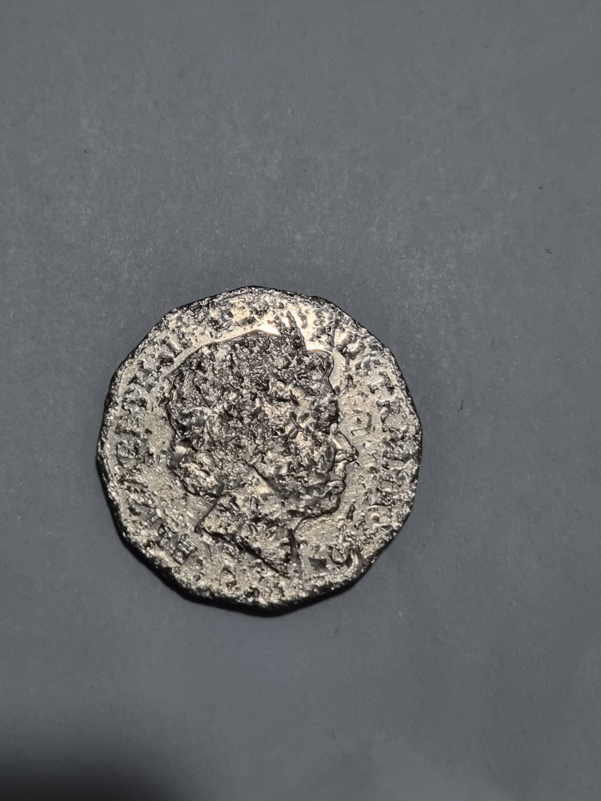 Mangled 50 Cent Coin - Coat of Arms - Heavily Circulated 
