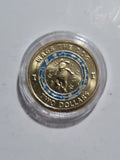 2021 Wiggles  UNC $2 Coin Wags The Dog In Capsule - Two Dollars