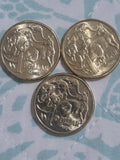  2018 , 2019 IRB , 2020 JC One Dollar Coins Uncirculated $1