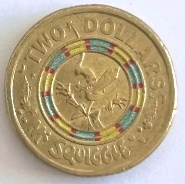 2019 $2 MR SQUIGGLE Circulated Coin Two Dollar