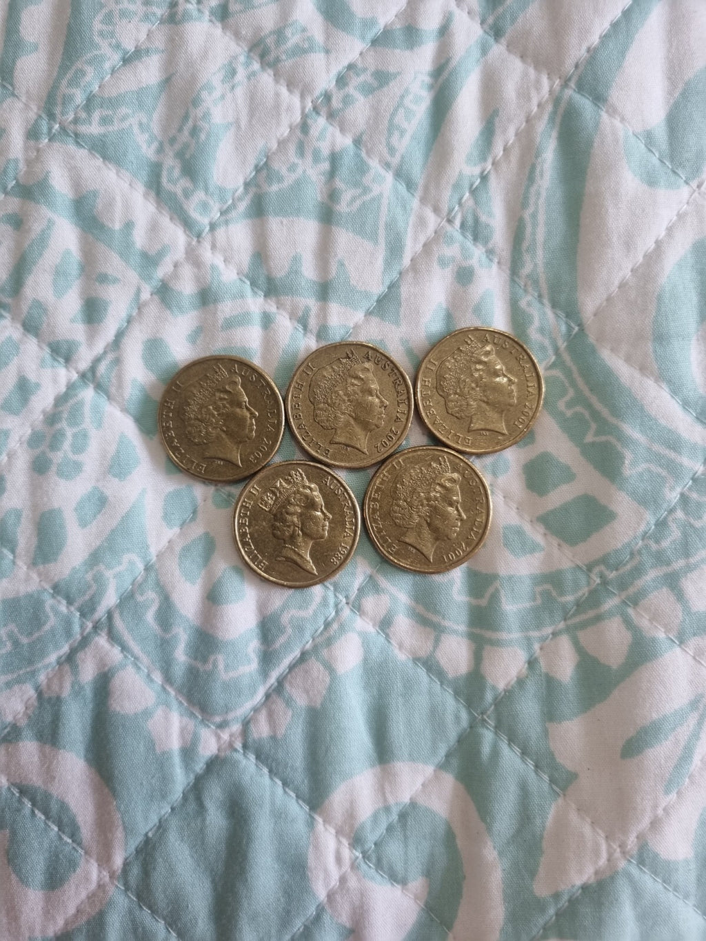  5 x $1 Various Special Coins 