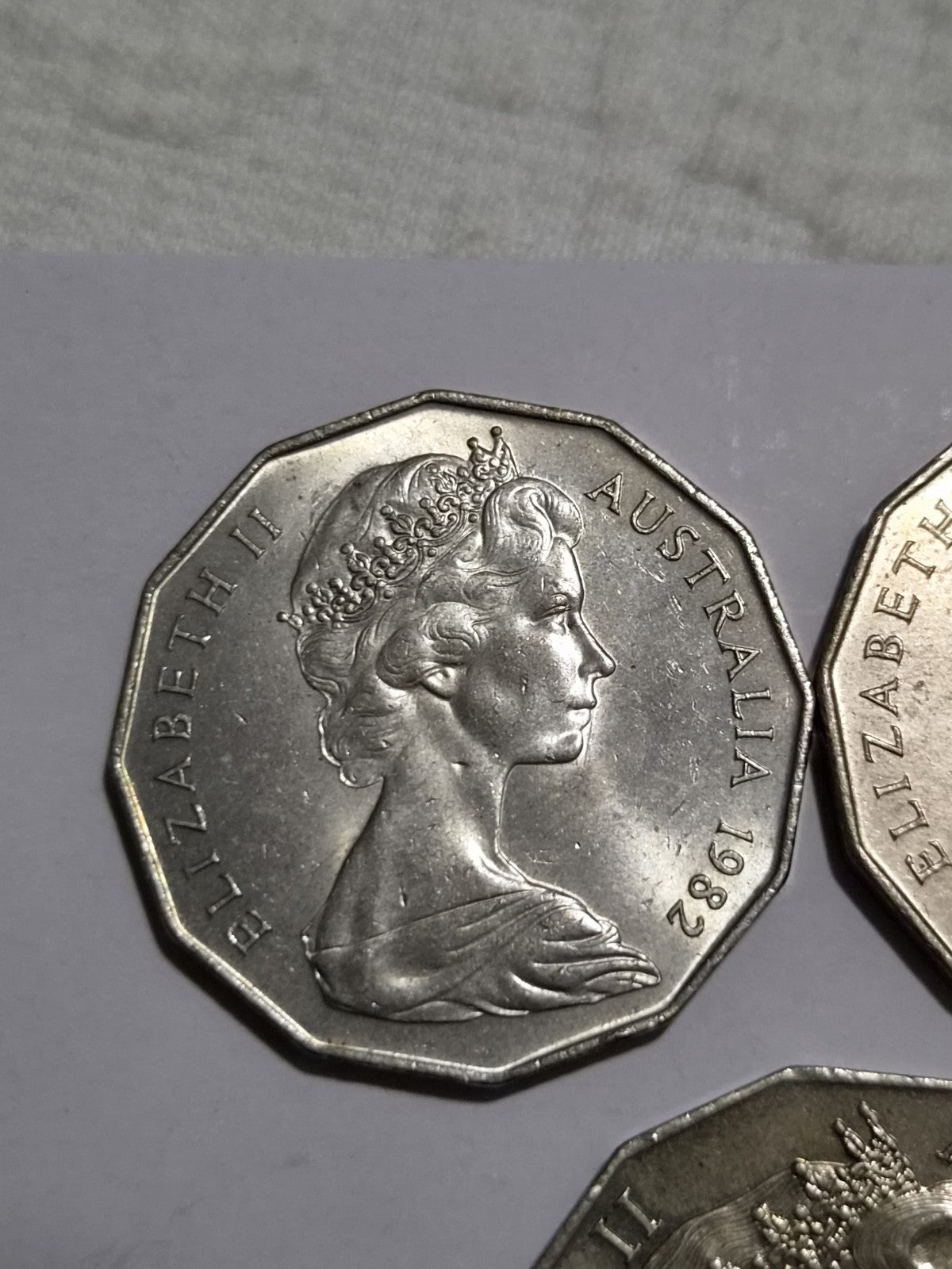 3 x 50 Cent Shiny Coins 