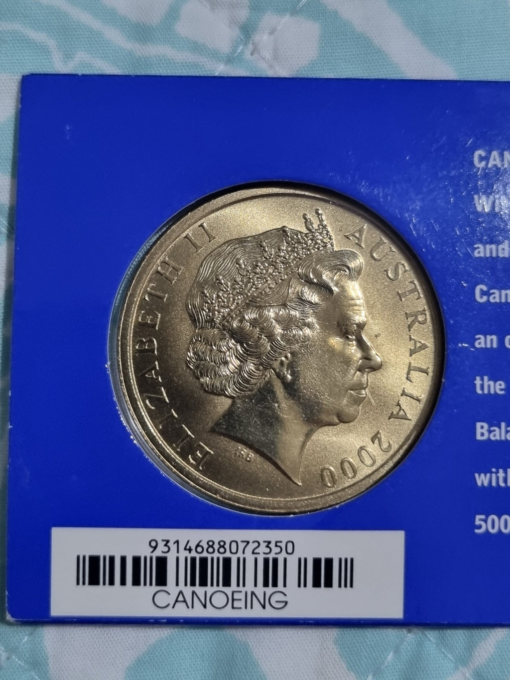 Sydney Olympics 2000 Canoe / Kayak $5 DOLLAR UNC