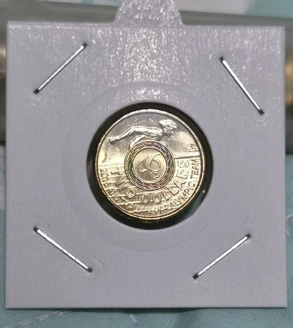 2016 Paralympic $2 Two Dollar Coin Australian UNC