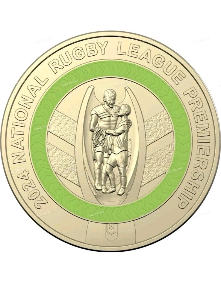 2024 $2 NRL Uncirculated Coin - Two Dollars Rugby League Premiership 