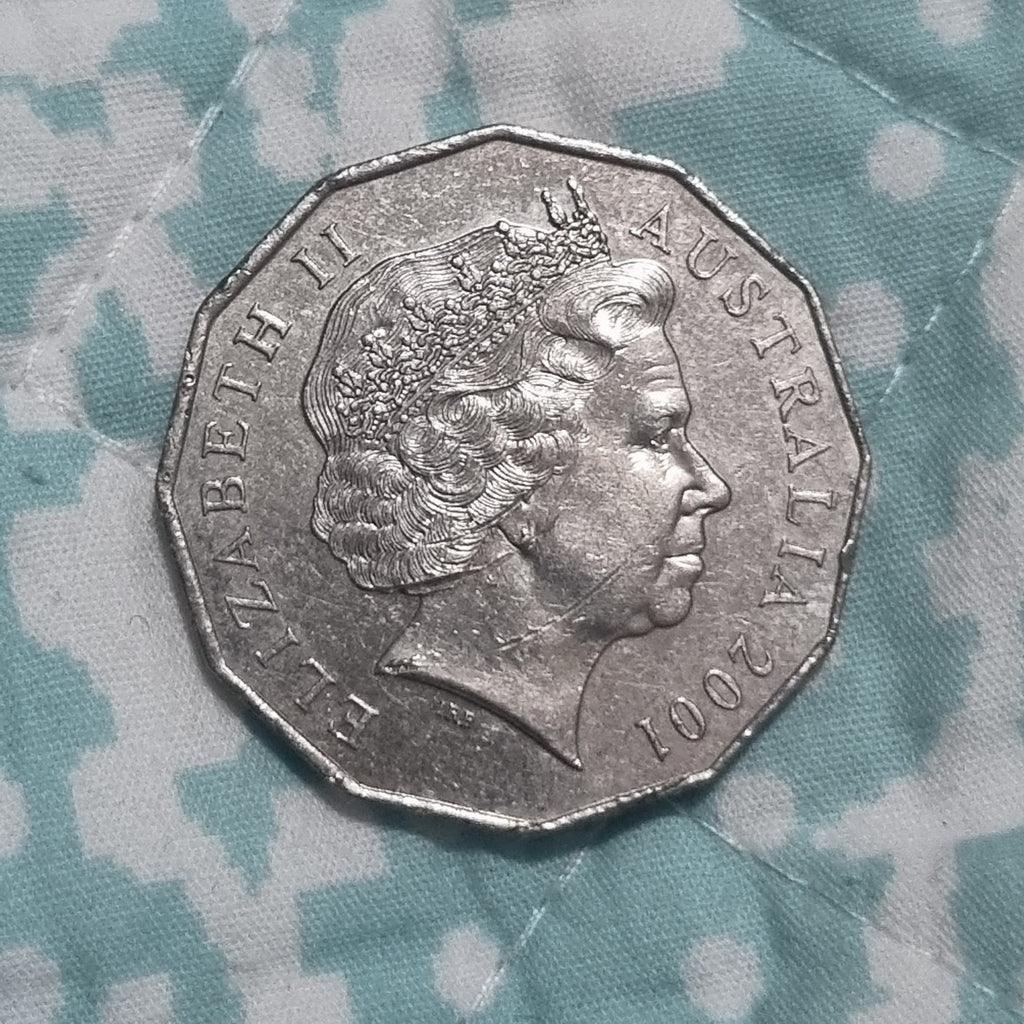 2001 50 Cent Centenary Of Federation - Western Australia - Circulated 