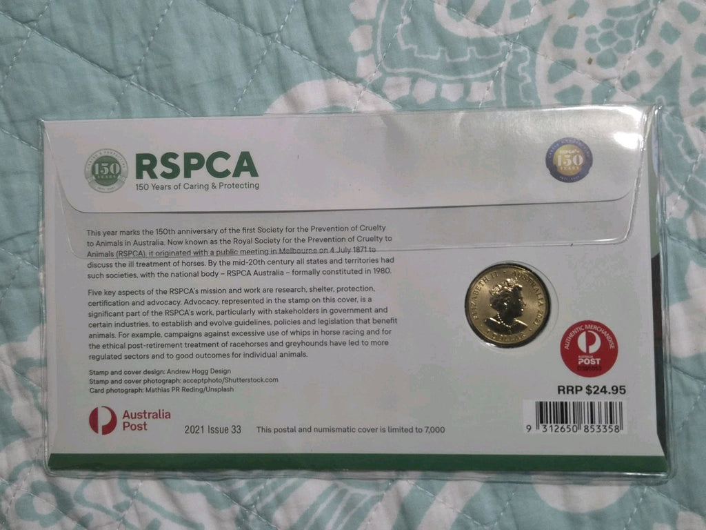 2021 $1 RSPCA Horse PNC Coloured Coin - One Dollar