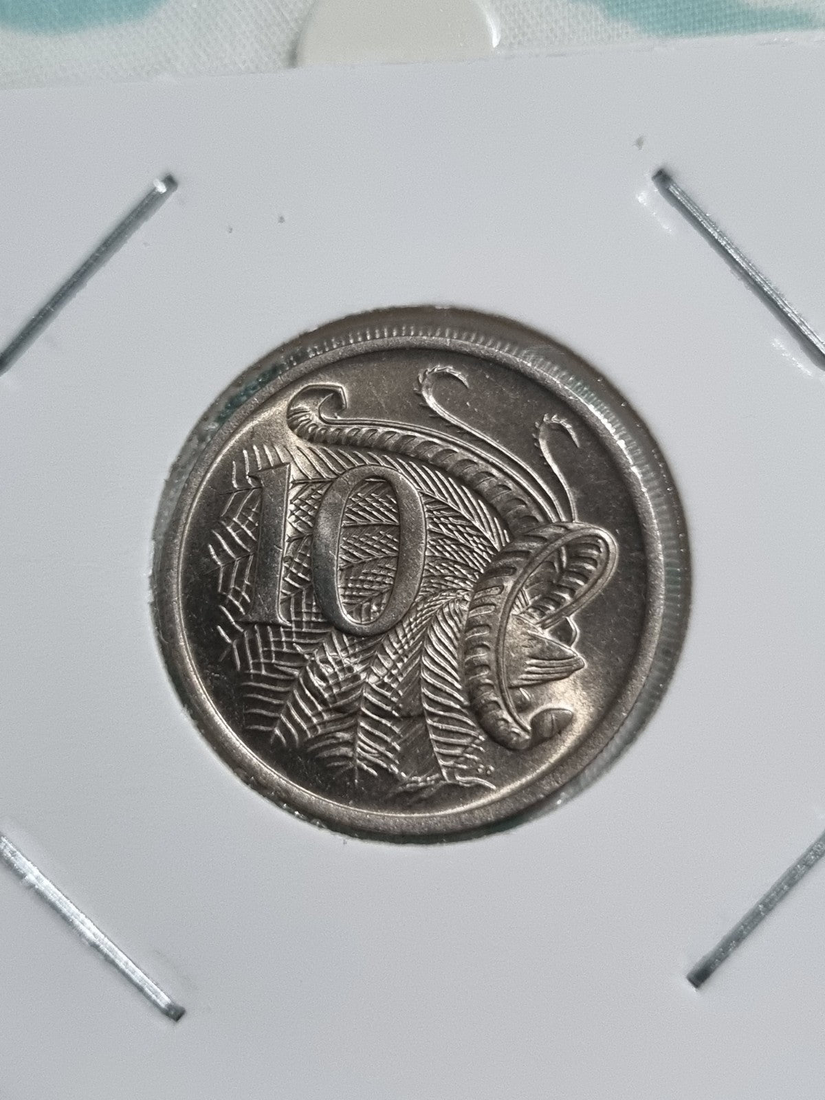 1980 10 Cent UNC Coin Australian Ten Cents In 2x2 Holder 