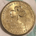 2010 $1 One Dollar Centenary Girl Guides Coin - Lovely Circulated 