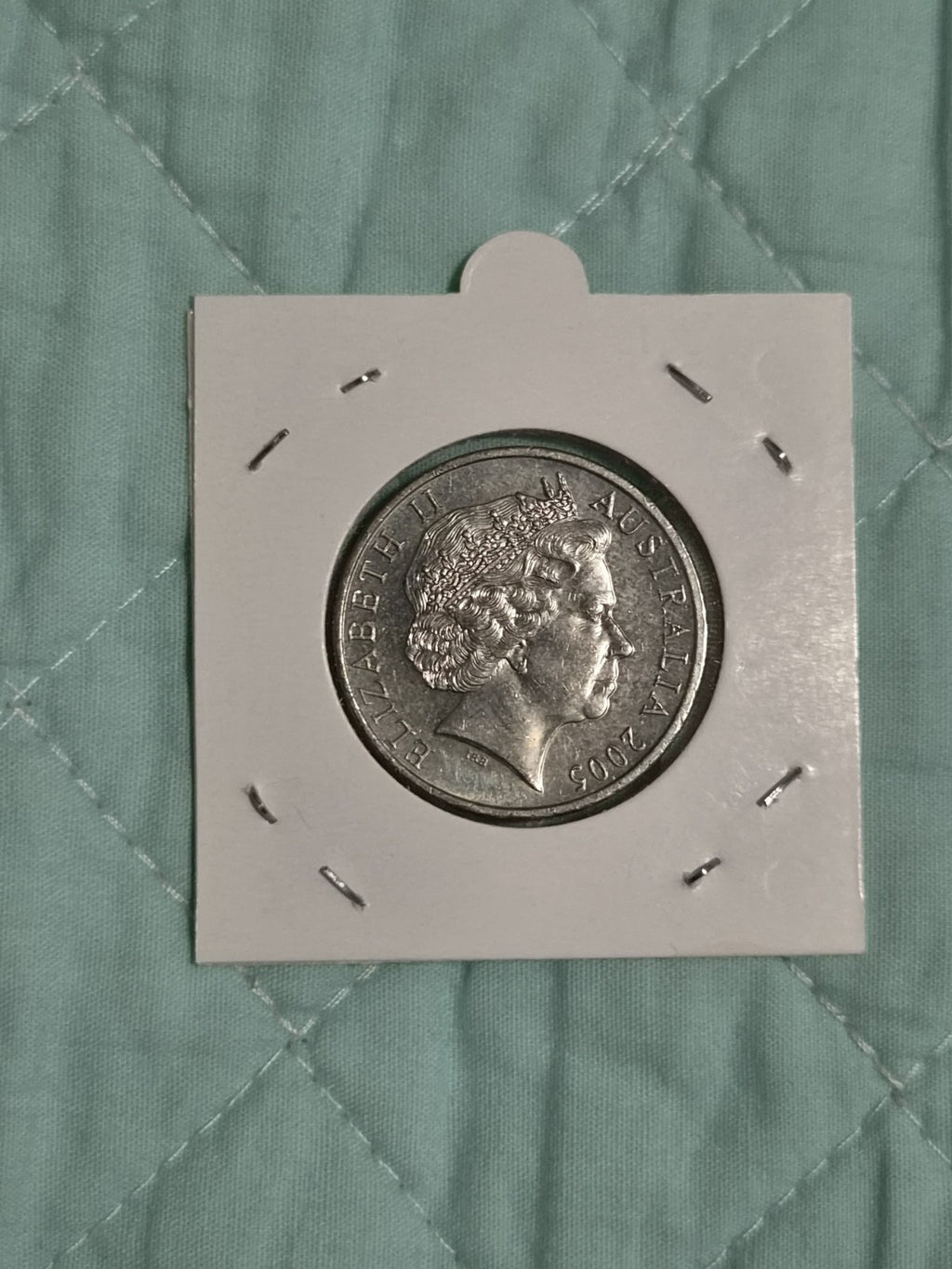 2005 20 Cent Coin - Lightly Circulated Condition In 2x2 Holder 