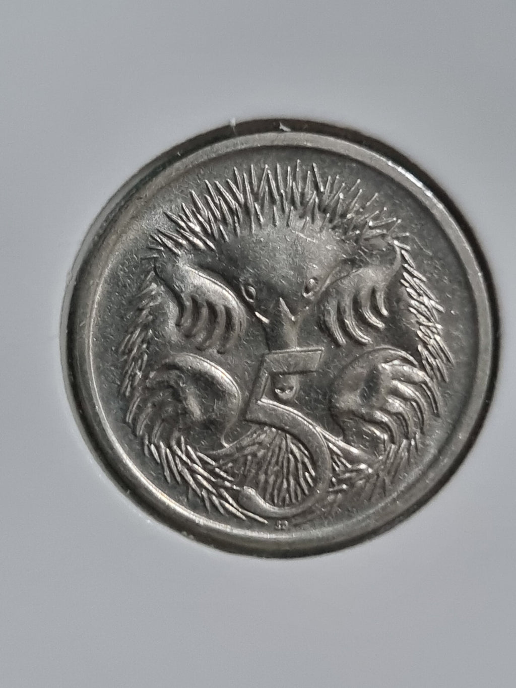 1987 5 CENT COIN UNCIRCULATED IN 2x2