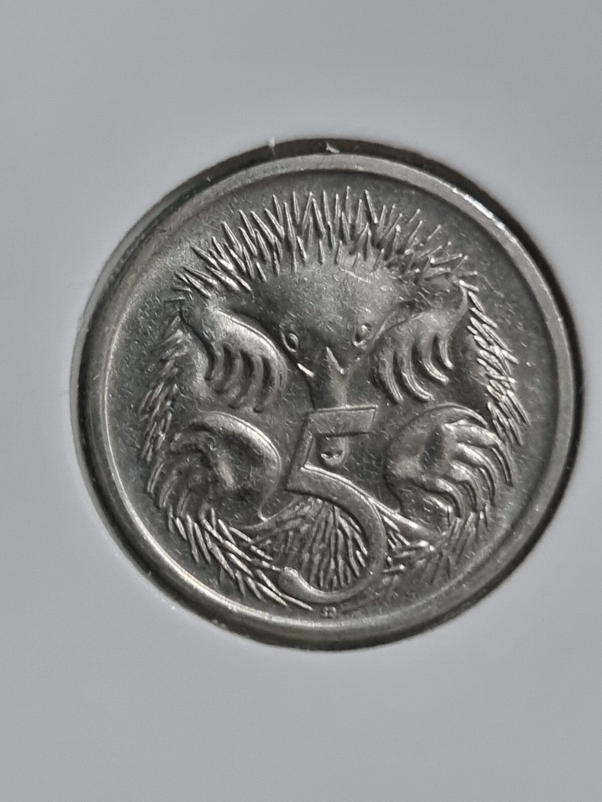 1987 5 CENT COIN UNCIRCULATED IN 2x2