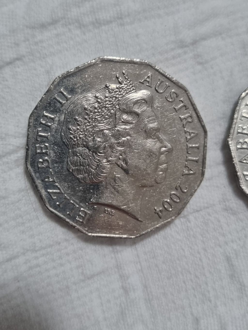 2 x 50 Cent Coins - 2004 & 2005