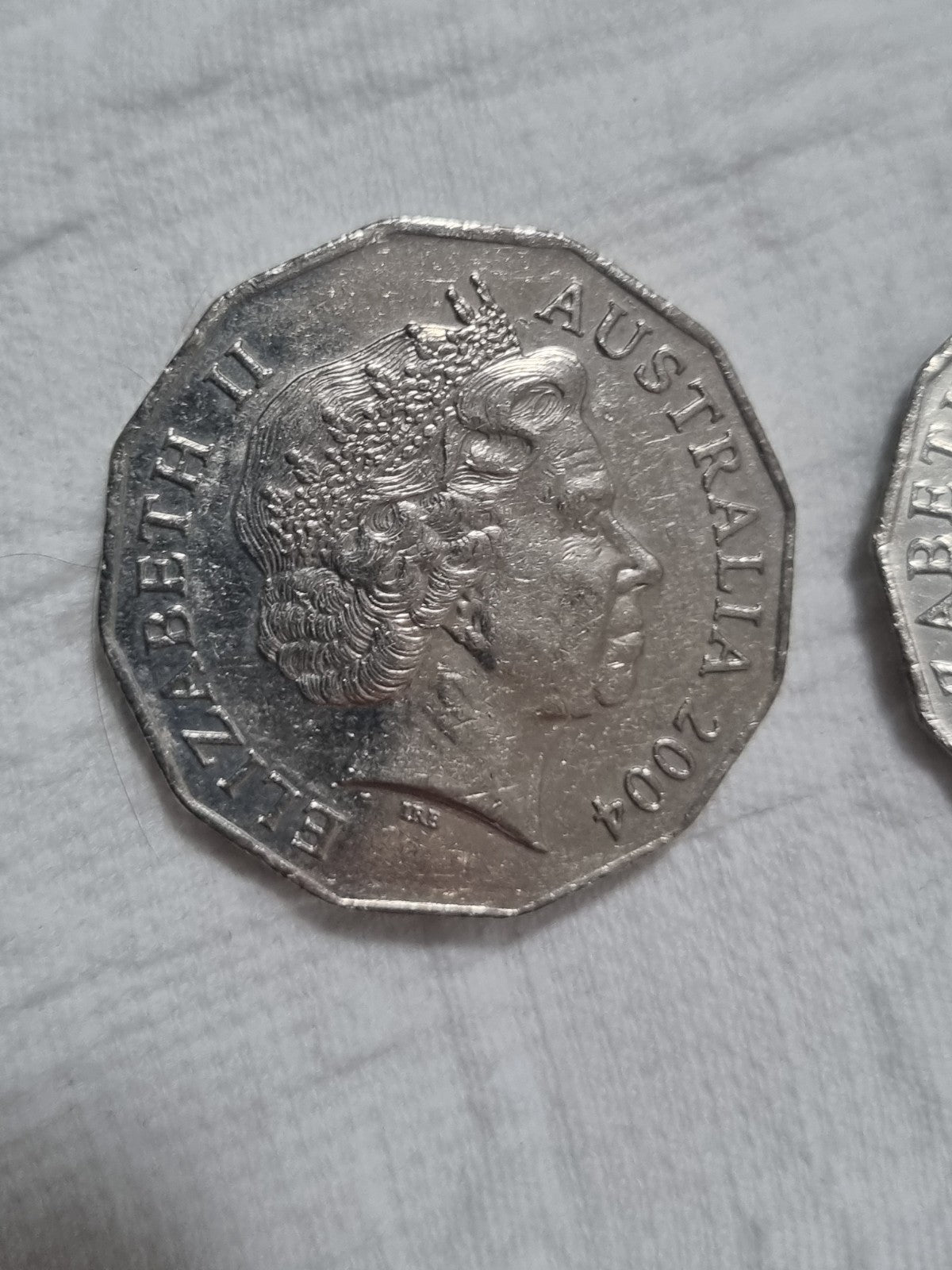 2 x 50 Cent Coins - 2004 & 2005