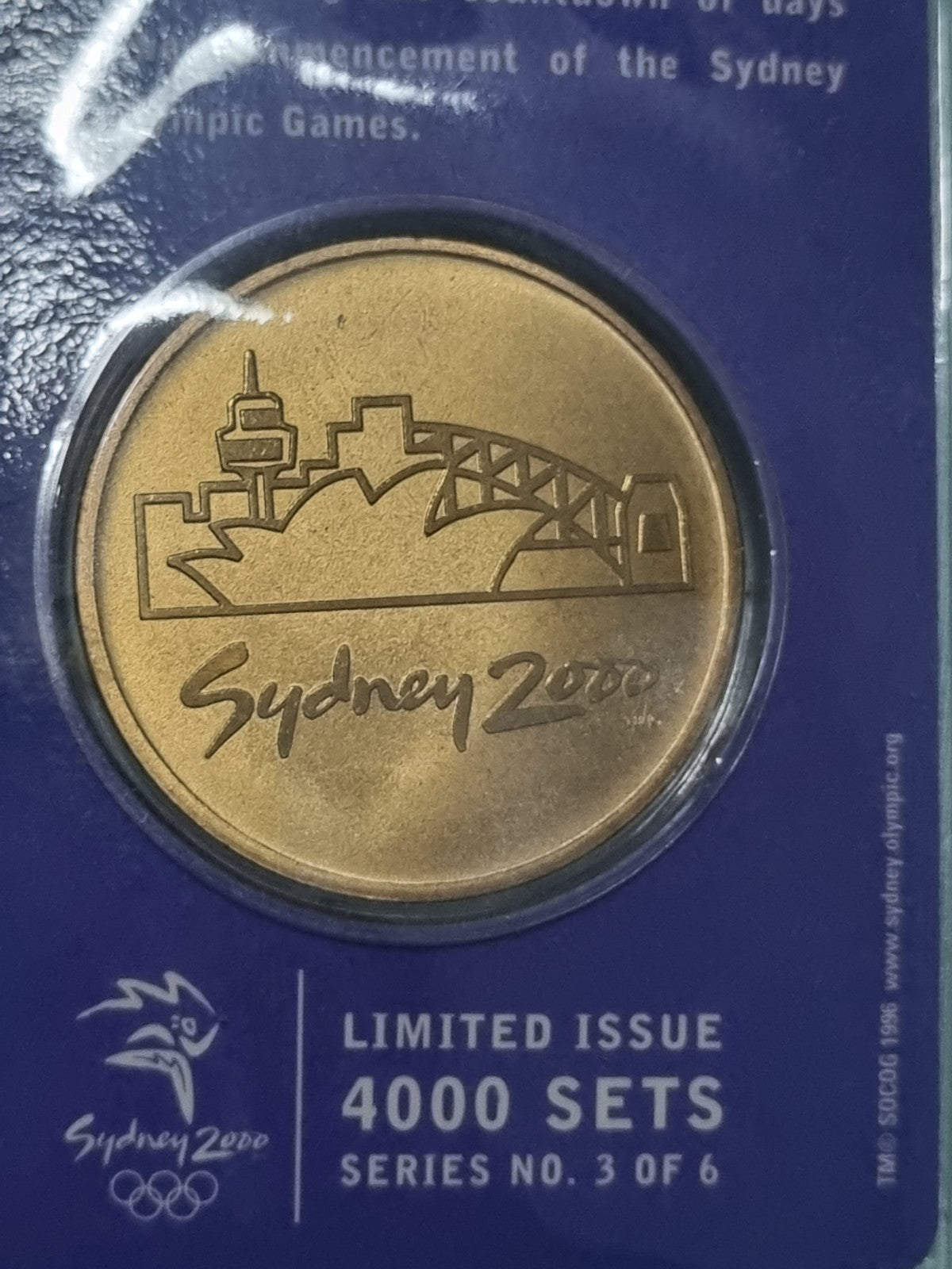 Sydney 2000 Olympics 300 Days To Go Countdown Pin and Medallion Set
