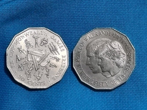 1981 & 1982 50 Cent Coins Commemorative