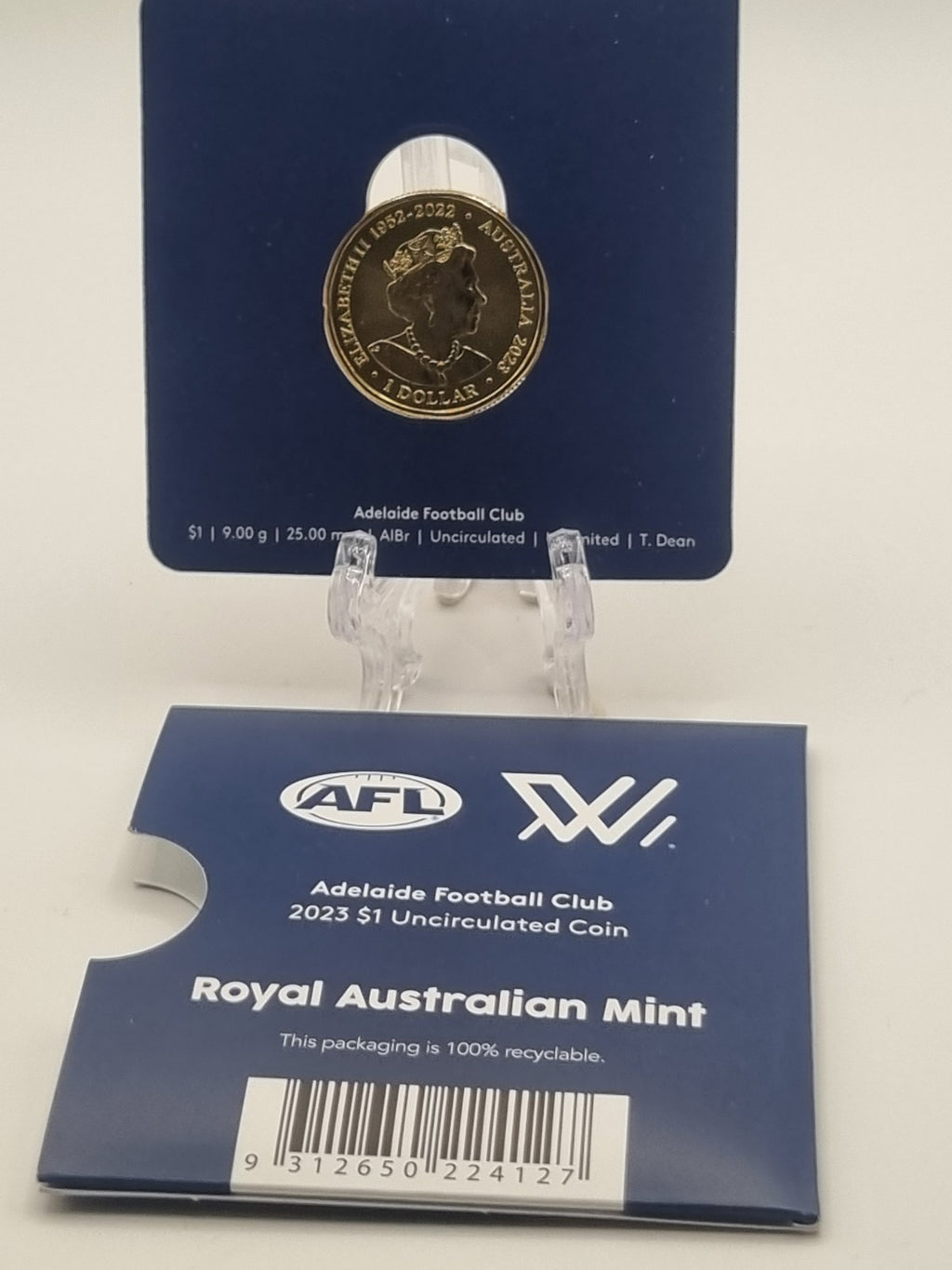 2023 AFL Adelaide Crows $1 One Dollar Carded Coin - Royal Australian Mint RAM