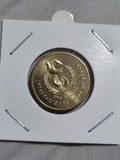 1986 UNC Australian 1 Dollar Year Of Peace Coin In 2x2 Holder from RAM Roll
