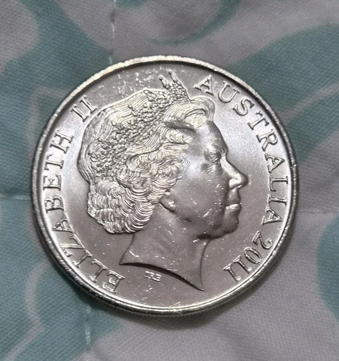 2011 UNC Year Of Volunteers 20 Cent Australian Coin From Mint Roll